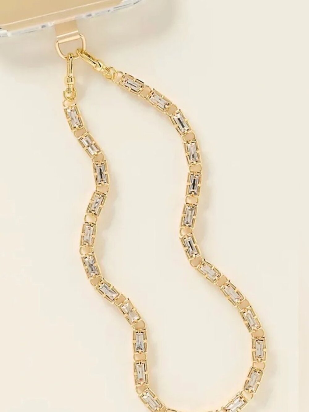 Anthropologie Phone Chain (Gold/Crystal) - NWT